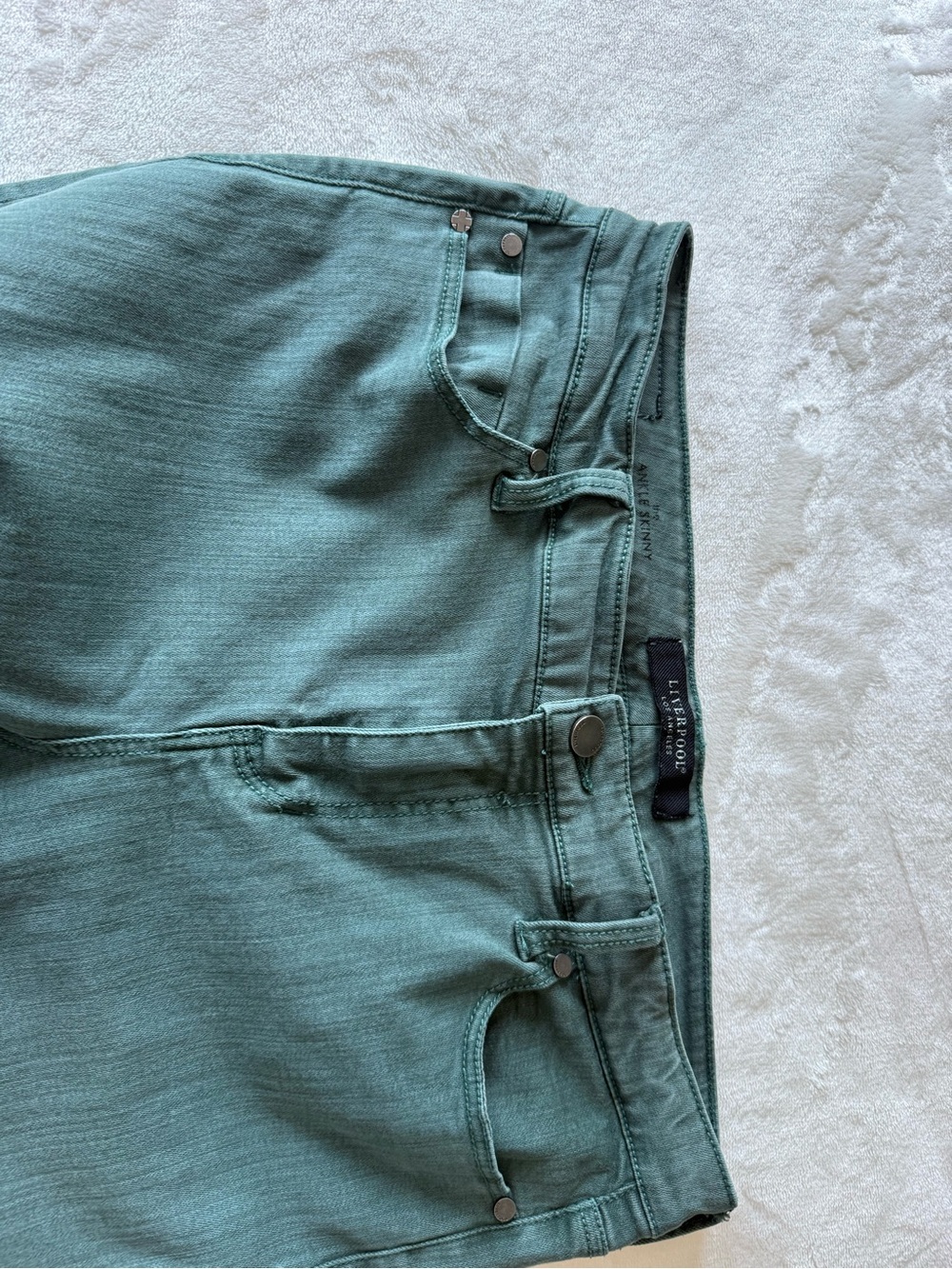 Liverpool Los Angeles Silver Pine Premium Stretch Ankle Skinny Jeans 10/30 - Picture 4 of 12